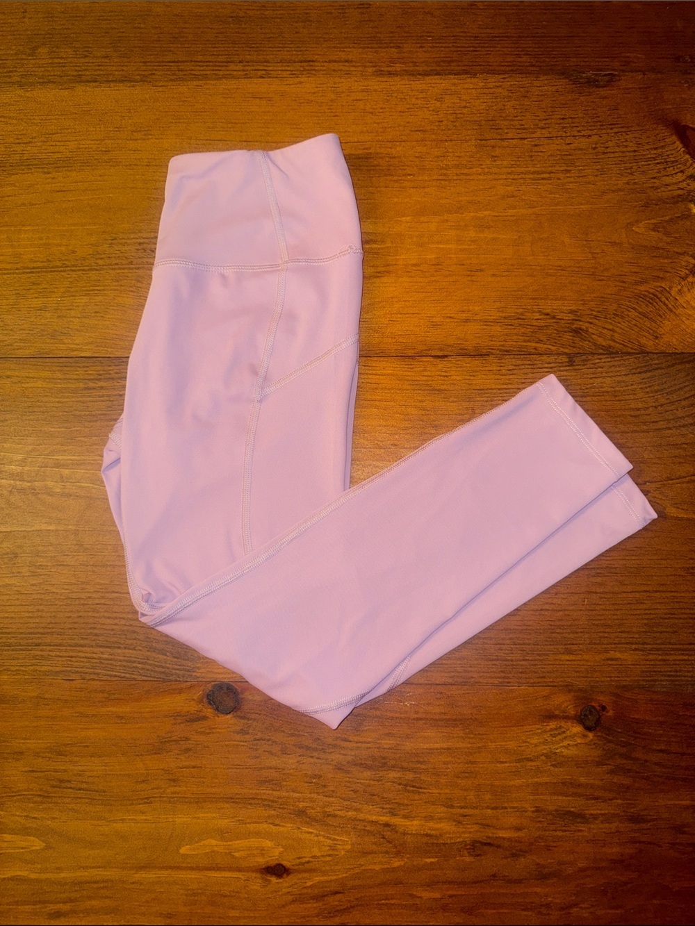 Layer 8 Women’s Light Pink High-Rise Performance Leggings 25inch length